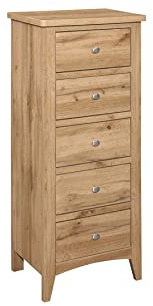 Birlea HAMPSTEAD 5 DRAWER TALL CHEST OAK