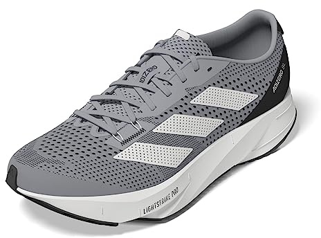 Adidas Mens Adizero SL Running, Halo Silver/Cloud White/Carbon, 11