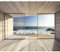 murando Fototapete Premium-Vlies Meer Fenster 100x70cm Foto Tapete Schlafzimmer Wohnzimmer Vliestapete XXL Motivtapeten Bildtapete 3d Effekt Wand Dekoration Flur Natur Landschaft 3D Effekt Holz