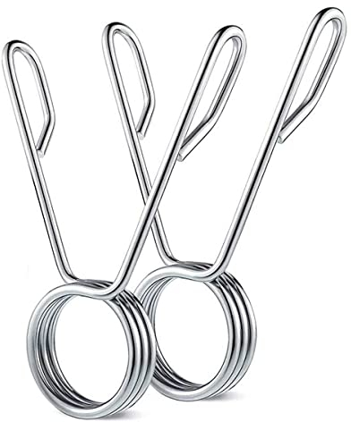 Coppia Clip a Molla 50mm Collari Morsetti a Molla per Bilanciere Ferma Pesi Blocca Dischi Chiusure Manubrio