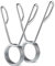 Coppia Clip a Molla 50mm Collari Morsetti a Molla per Bilanciere Ferma Pesi Blocca Dischi Chiusure Manubrio