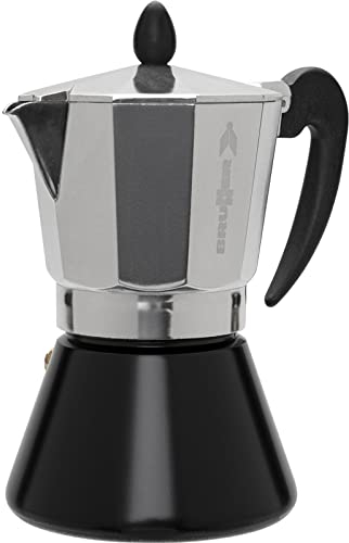 BRUNNER Espressokocher Percolator Mc Moka Kaffee Kocher Espresso Kanne Induktion 3 Tassen