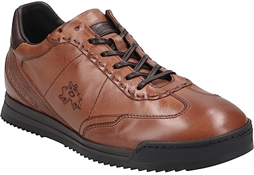 La Martina Sneaker Scarpa Cognac, Glattleder, Braun, Herren EU 42