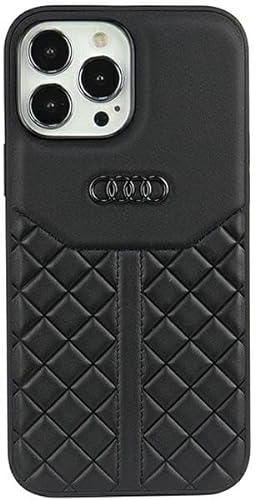 Audi Genuine Leather Hülle für iPhone 13 Pro / 13 6.1 Schwarz Hard AU-TPUPCIP13P-Q8/D1-BK