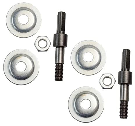 Hemobllo 2 Sets Electric Drill Conversion Rod Grinding Wheel Shaft Buffing Wheels for Drill Threaded Shaft Adapter Electrical Tools Selector Bars High Speed Steel Drilling Tool Household