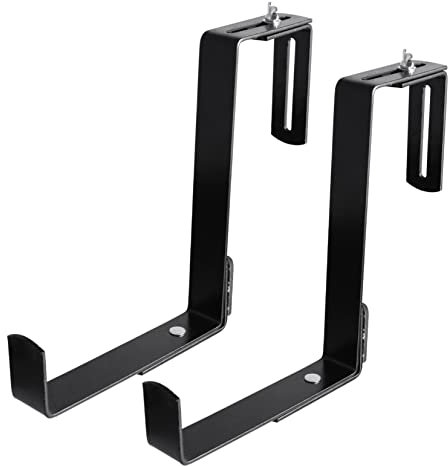 MERRYHAPY 1pair Adjustable Flower Pot Bracket Wall Planter Hook for Balcony and Indoor Use for Hanging Plants and Floral Displays Easy to Install with Smooth Surface