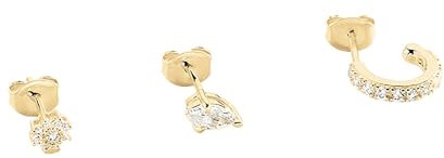 Set de trois piercings puces Agatha Paradis doré
