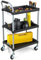 TANGZON 3 Layer Tool Cart, Mobile Rolling Trolley with PP Shelves, Sponged Handle & Swivel Wheel, Large Capacity Utility Tool Organizer(with Wide Surface Design,64 x 40 x 102 cm)