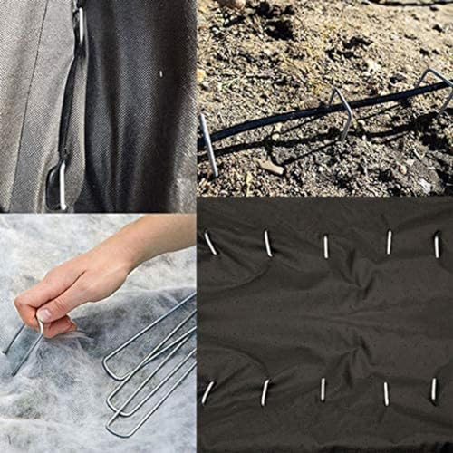 Picchetti per tenda a U in metallo zincato, ganci robusti per gazebo da campeggio (2,5 mm, 50 pezzi)