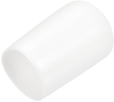 QUARKZMAN 15Pcs Embouts en Caoutchouc de 12 mm de Diamètre Intérieur, Couvercle d'Extrémité Rond en Vinyle, Protecteurs de Filetage de Vis Blancs