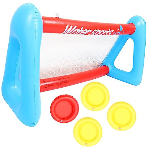 TOYANDONA 1 Football Aquatique Filet De Volley Flottant Jouets Gonflables Filet De Volley Piscine Jouet De Plage D'été Volley-Ball Jouet De Volleyball De Piscine d'eau Volley PVC