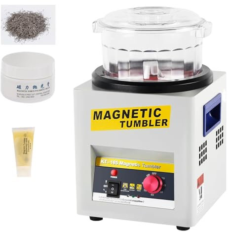 Lakenbroade Magnetic Polisher.Magnetic Tumbler Jewelry Polishing Machine Jewelry Polisher Capacity 600g