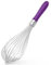 U-Taste Fouet de cuisine de 30cm: Fouet à ballon en acier inoxydable 18/10, grand batteur à œufs avec 12 fils hautement flexibles et poignée en silicone pour fouetter mélanger crèmes sauces (Violet)