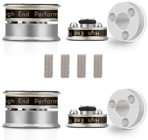 Goufride Piedini Isolanti Anti-Vibrazione in con Punte per Altoparlante Audio HiFi Piedino per Supporto per Altoparlante Preamplificatore Giradischi in Vinile