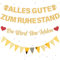 Ruhestand Deko Vormontiert Rente Dekoration – 53 Stück Gold Glitzer Partyzubehör Alles Gute zum Ruhestand Banners Du wirst Uns fehlen Girlande für Mann Frauen Abschiedsfeier Pension Abschied Party