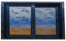 Fensterschuppen aus Aluminiumlegierung, 40, 50, 60, 80 cm breites Kellerfenster mit Milchglas und Fenstergitter, geeignet for Badezimmer, Spielhaus, Getreidespeicher, Garage(60x60cm/23.6x23.6in)