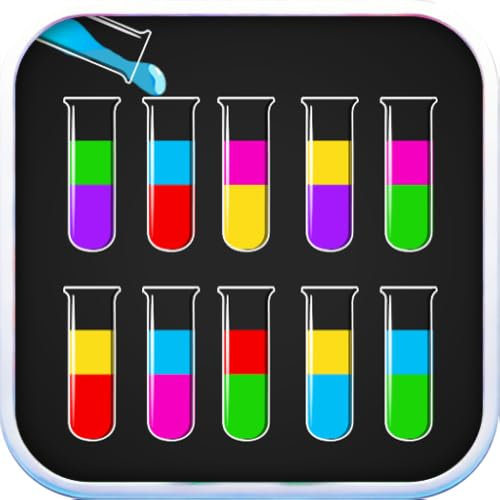 Farbiges Wasser-Sortierpuzzlespiel – Logikrätsel & Sortierspiele 2025 – Neue Spiele zum Sortieren von Farben | Gehirntraining | Entspannend & süchtig machend