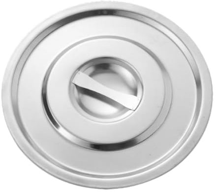 LOVIVER Frying Pot Cover Pot Lid Professional Stainless Steel Replacement Skillet Cookware Lid Frying Pan for Skillets, 25cm