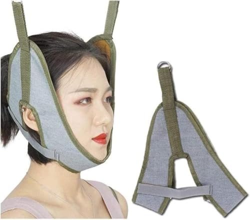 Verbesserte Nackenstrecke Cervical, Nackenstrecke Cervical Neck Traction Device Über Der Tür für Den Heimgebrauch, Nackenstrecke Fixed Belt Hanging Neck Traction Headgear Hals für Nackenschmerzen