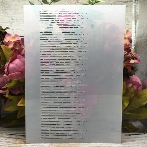 Schablonen zum Basteln, wiederverwendbar, A4, 29 cm, dünne Punktlinie, Regentropfen, Schablone für Wanddekoration, Heimdekoration, ideal für Bastelprojekte