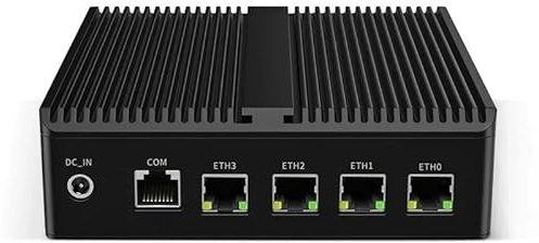 UDPTCP 4 x 2.5G Firewall Industrial Mini PC N150, DDR5 1 NVMe, Top Version i226-V Fanless Router PC VPN Server PF-Sense OPNsense, No RAM without SSD