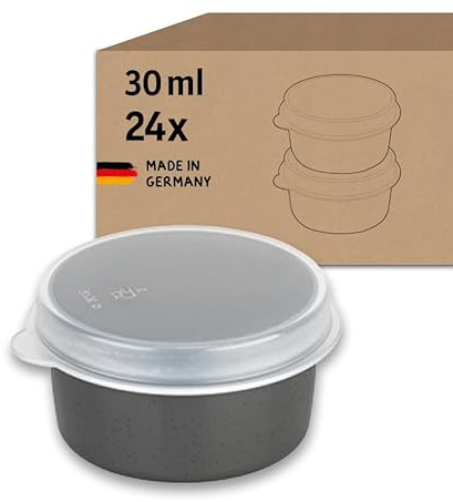 Koziol MOVE DIP Mehrwegdose mit Deckel aus Kunststoff 30 ml | 24er Set | für Dressings und Dips | auslaufsicher, wiederverwendbar, bruchsicher, spülmaschinenfest | Catering, Take-Away, Meal-Prepping