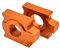 Ajusificador de la Cadena de la Motocicleta de 20 mm Sliders del Bloque de Eje Tensor Compatible con excf exc sxf XC XCF XCW 125 250 300 350 450 500 Modelos(20MM Orange)