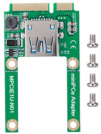 Elprico MSATA-zu-USB-Konvertierungs Karte, PCI-E-Erweiterungs Konverter Adapter USB 2.0 MPCI-E-Slot-Adapter, Ideal für USB-Geräte Zum Eingeben für Laptop, Unterstützung in Voller Größe