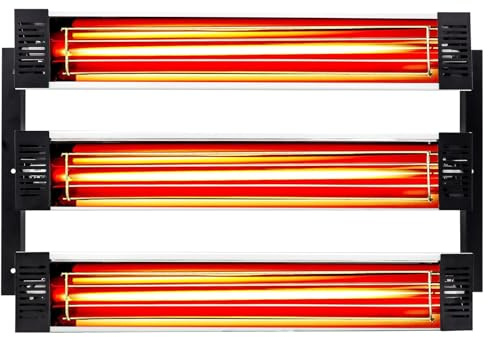 DATOUBOSS Infrarot Lacktrockner Strahler 3000W, Infrarot Lacktrockner 230V Geeignet für Lacktrocknungssysteme bei der Autoreparatur Lackierkabinenheizungen und Heizlampen (KF-3000W)