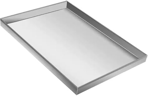 Bandeja para Lavadora, Bandeja de Repuesto de Acero Inoxidable 304 para Jaula de Perro, Bandeja de Goteo para Lavavajillas sin Drenaje(70X50cm)
