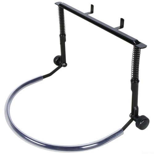 Professioneller verstellbarer Mundharmonika-Halter, kratzfest, verstellbare Mundharmonika-Hals-Halterung, freihändiges Hals-Gestell (schwarz)