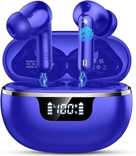 Cuffie Bluetooth, Auricolari Bluetooth 5.4 Wireless, 45 Ore Stereo HiFi Immersivo, Cuffiette In Ear con ENC Cancellazione Rumore Mic, IP7 Impermeabili Touch Control Cuffie Senza Fili per iOS/Android