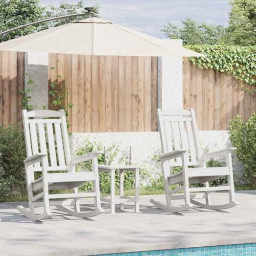 KTHLBRH Moderner Schaukelstuhl für den Außenbereich, aus robustem Kunststoff, für Terrasse und Terrasse, minimalistisches Design mit robusten Beinen und leichter Struktur, einfach