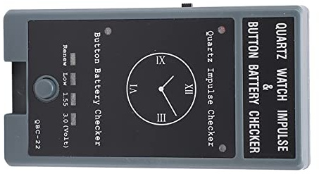 Acouto Tester Mobile per Orologio Al Quarzo Controllore Batteria a Impulso Al Quarzo Strumento di Rilevamento Orologio Portatile Utilizzato per Pulsare la Potenza Rilevatore QuarzoBatteria a