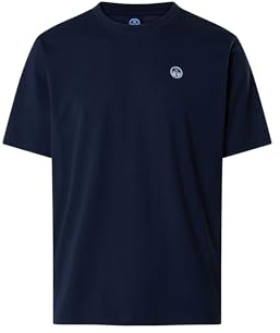 NORTH SAILS T-Shirt Uomo in Jersey di Cotone Organico con Patch sul Petto