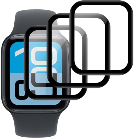 Pnakqil Pellicola Protettiva per Apple Watch Series 6/SE3 44mm, 3 Pezzi | Protettore Schermo PMMA 3D Copertura Totale, Protezione Ultra Sottile Senza Bolle Anti Graffi HD per iWatch S6/S5/S4,SE3/2/1