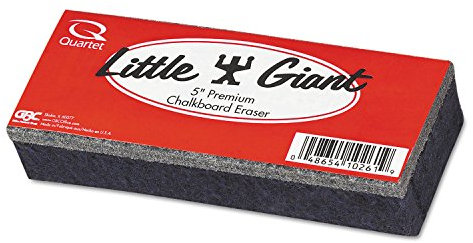 Quartet Little Giant 804526 Kreidetafel-Radierer, Filz, 5 x 2 x 1 cm, Schwarz