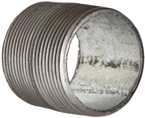 Amboss 8700149100 Stahlrohr-Armatur, Nippel, 1,27 cm NPT-Außengewinde x 3,8 cm Länge, verzinktes Finish