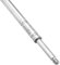 BKS Treibriegelstange 1500mm mit Gleitstopfen für Oben, Türbeschlag für Fluchttüren EN179 EN1125 9006, Silber