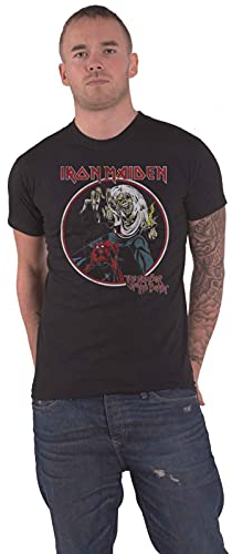 Iron Maiden T Shirt Number of The Beast Band Logo Official Black XXL