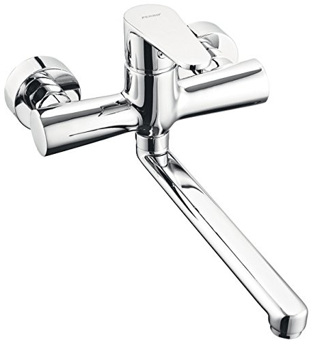Schwenkbare Küchenarmatur Spültischarmatur Wandarmatur Küchen Wasserhahn mit langem Auslauf