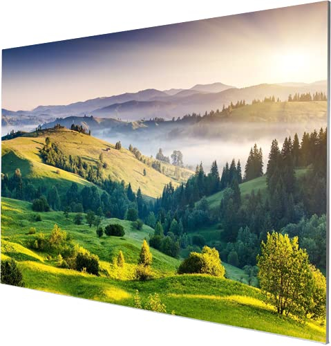 celexon Expert PureWhite Rahmen-Leinwand 150 | 300x225 cm 4:3 | schmaler, mattweiße 4K, Full-HD Frame für Heimkino-Projektionen mit Ihrem Beamer oder für das Büro | zur dezenten Wandmontage