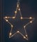 Fensterbild Stern mit 16 LED - weiß - Fenster Silhouette warm weiß beleuchtet - Weihnachtsdeko Advent Winter Weihnachten Fensterdeko Batterie betrieben mit Timer