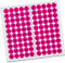 100 PVC Kreise nummeriert 1-100 15mm Klebepunkte von Finest-Folia Aufkleber Folie (R013 Telemagenta)