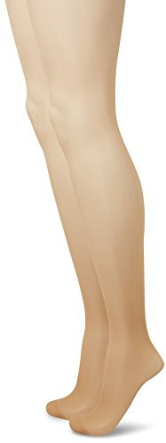 Camano Damen 8200 Strumpfhose, Braun (Make Up 0011), 40/41 (Herstellergröße: 40/42) (2er Pack)