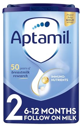 Aptamil 2 Follow On Milk Powder 6-12 Months, GOS FOS, 800g | Enriched with Vitamin D, No Palm Oil, 50 Years Breastmilk Research