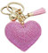 liuduo Romantico abbagliante strass amore cuore ciondolo frangia portachiavi portachiavi rosa