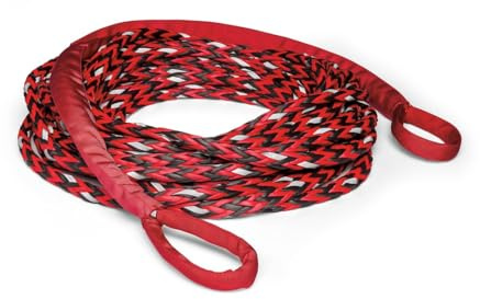 WARN Spydura Nightline 102557 Seilwinde mit Schlaufenenden, reflektierend, synthetisch, 0,95 cm Durchmesser x 1,5 m Länge, 6 Tonnen Kapazität