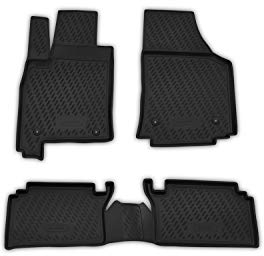 Element Passgenaue Premium Antirutsch Gummi Fußmatten - OPEL Meriva, schwarz