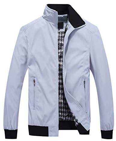 Allthemen Blouson Homme Leger Casual Veste Bomber Zip Jacket de Sport Coat